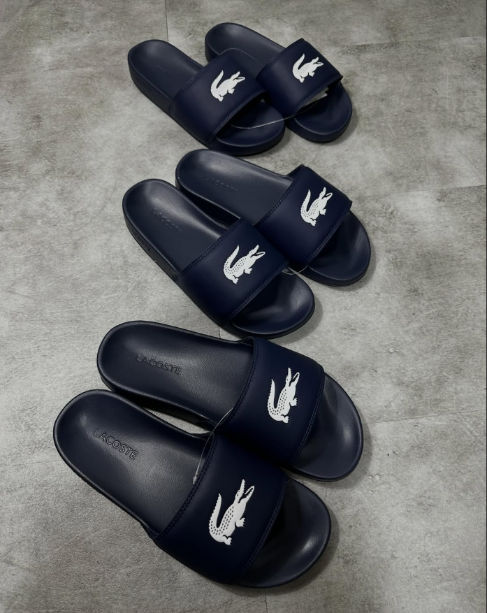 Slide Lacoste 1.0 Azul Marinho