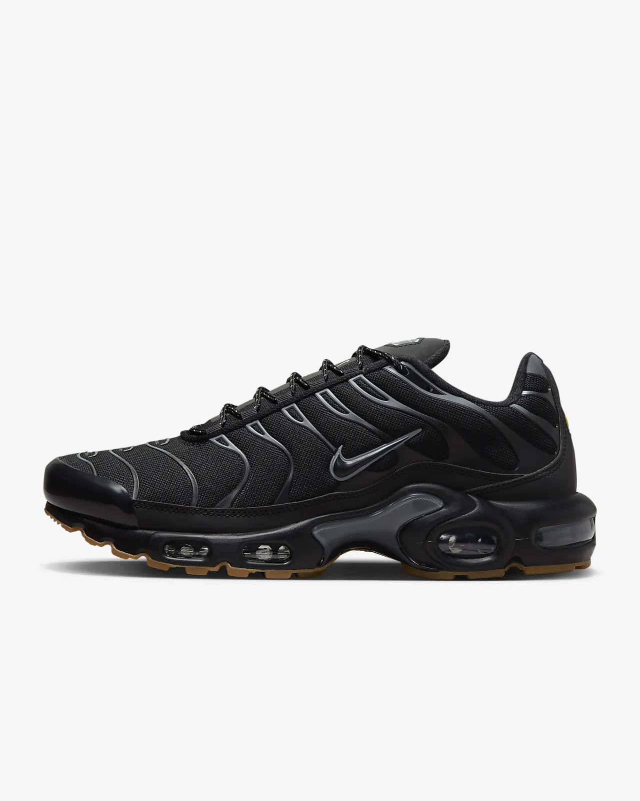 Tênis NK Air Max Plus Preto com Solado Gum