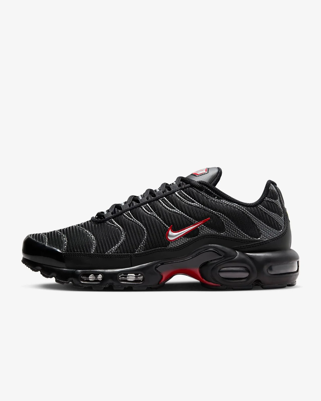 Tênis NK Air Max Plus Preto e Vermelho