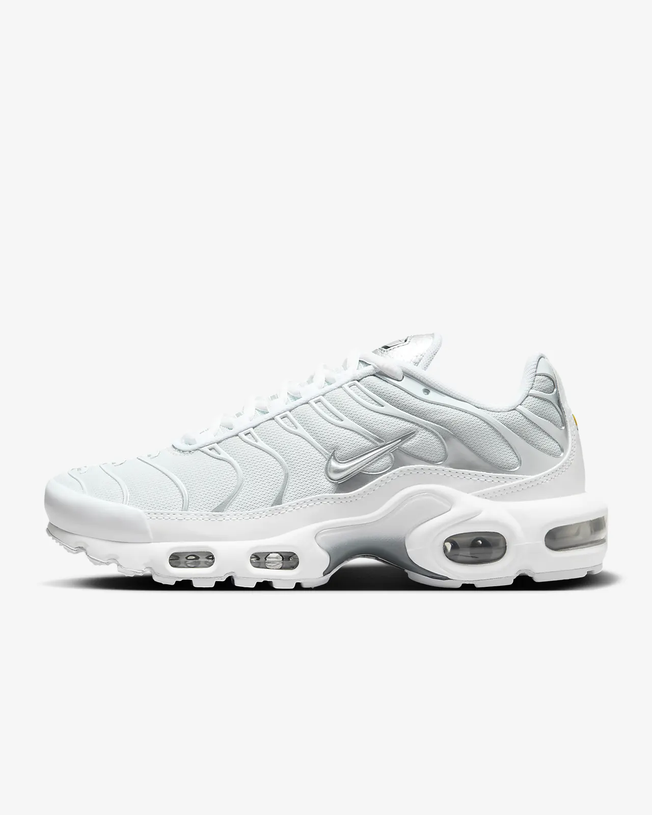 Tênis NK Air Max Plus Branco com Prata