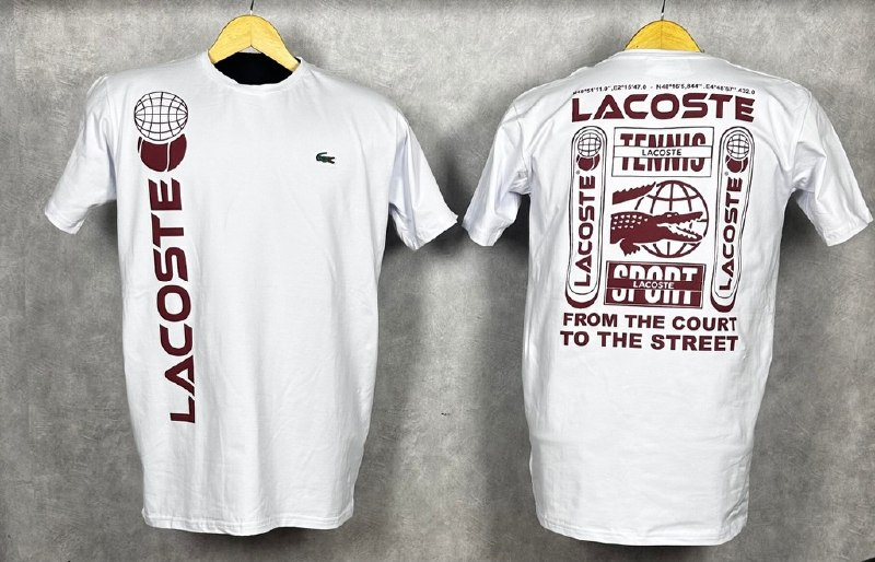 Camiseta Lacoste Branca Street Club