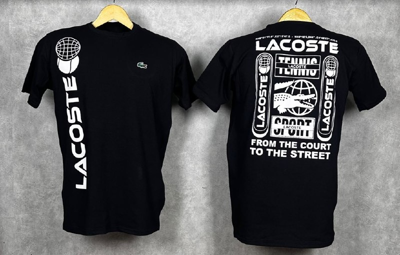 Camiseta Lacoste Preta Street Club