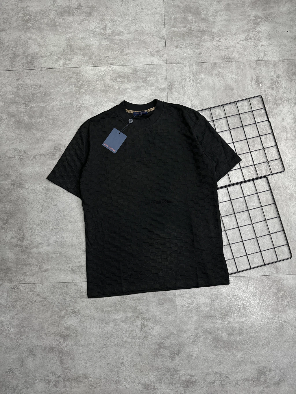 Camiseta Louis Vuitton Damier Preta