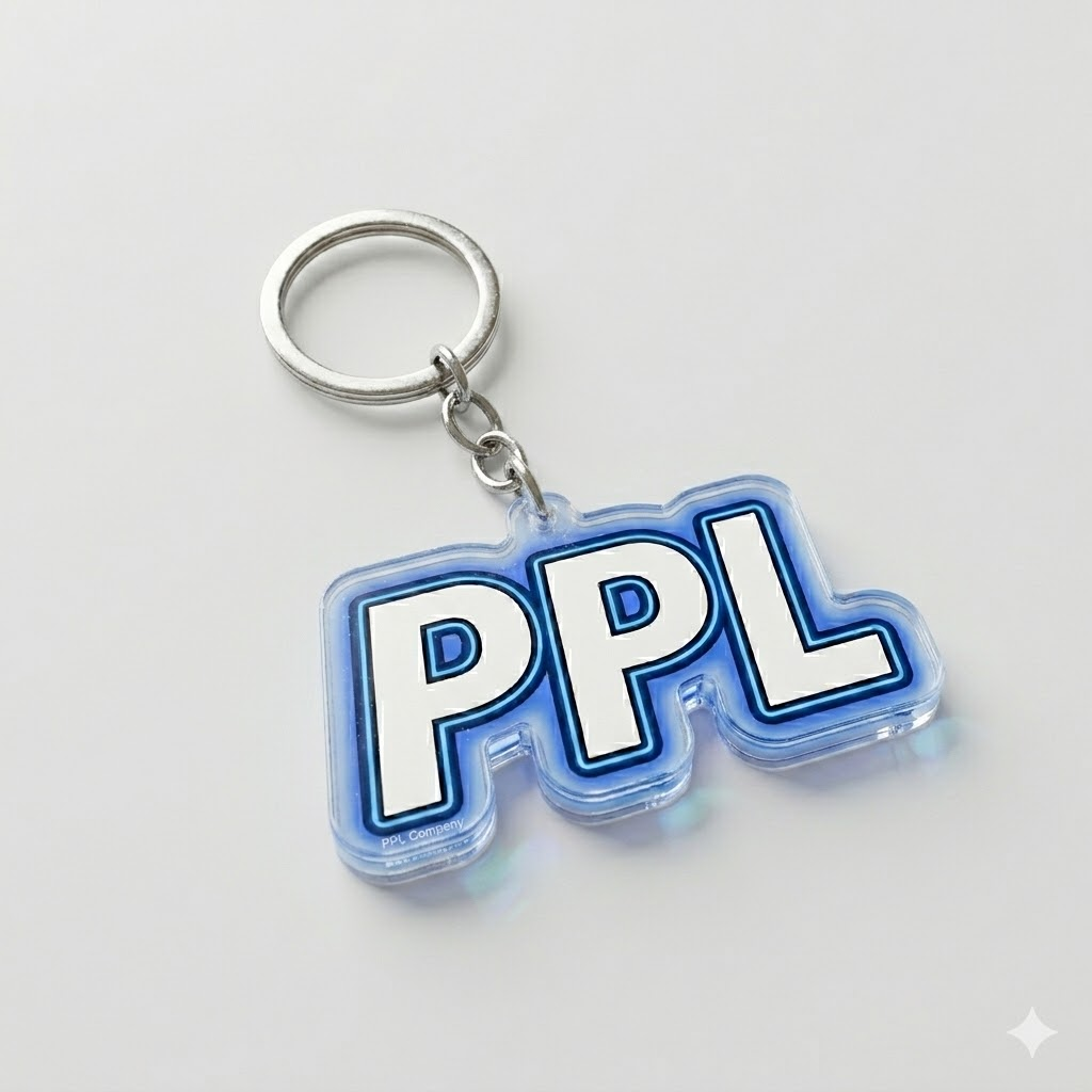 Chaveiro de Acrílico PPLCOMPANYSTORE Exclusivo