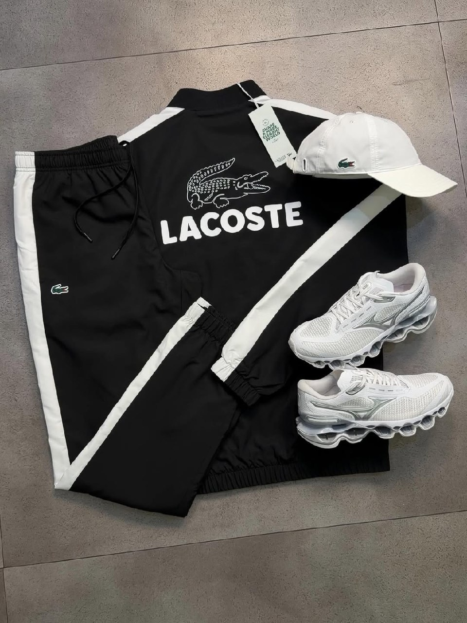 KIT LACOSTE + MIZUNO 4 PEÇAS