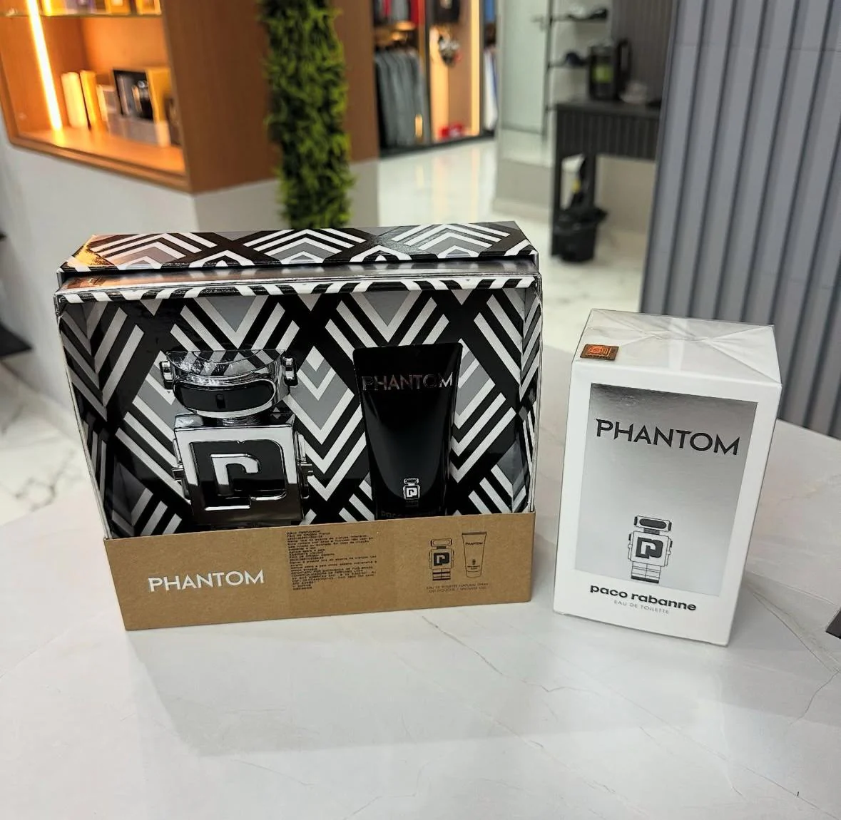 Kit Phantom Paco Rabanne com Creme e Perfume 220ml