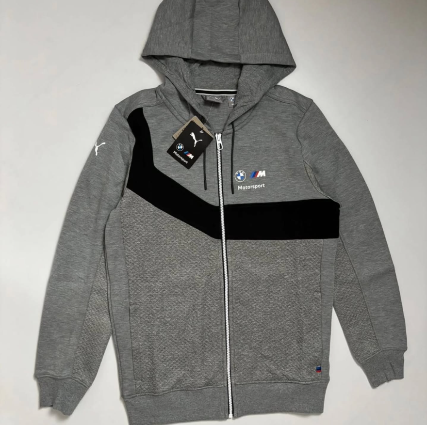 Moletom Sport BMW + Puma Cinza