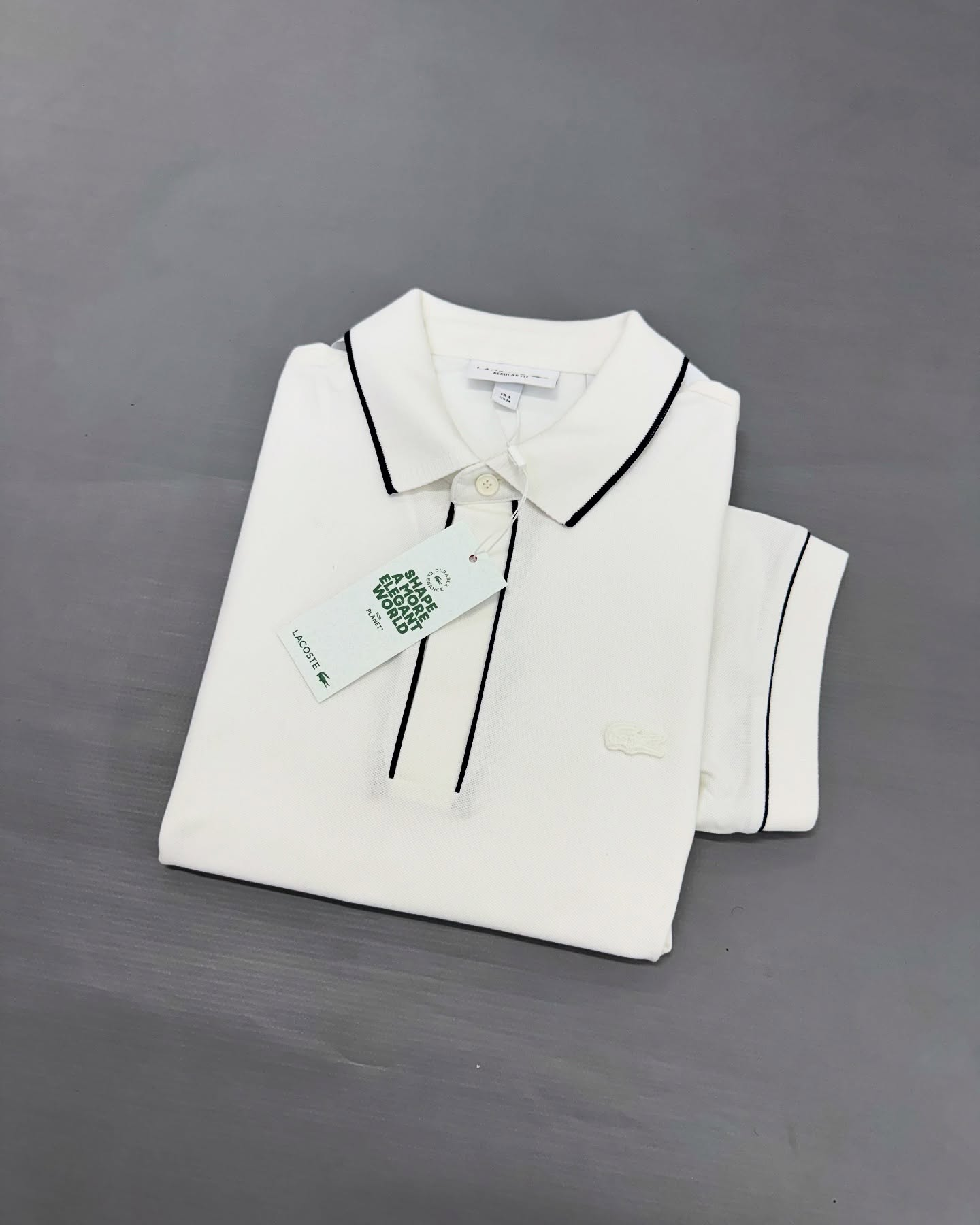 Polo Lacoste All White